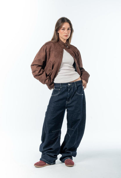 Suede Effect Jacket
