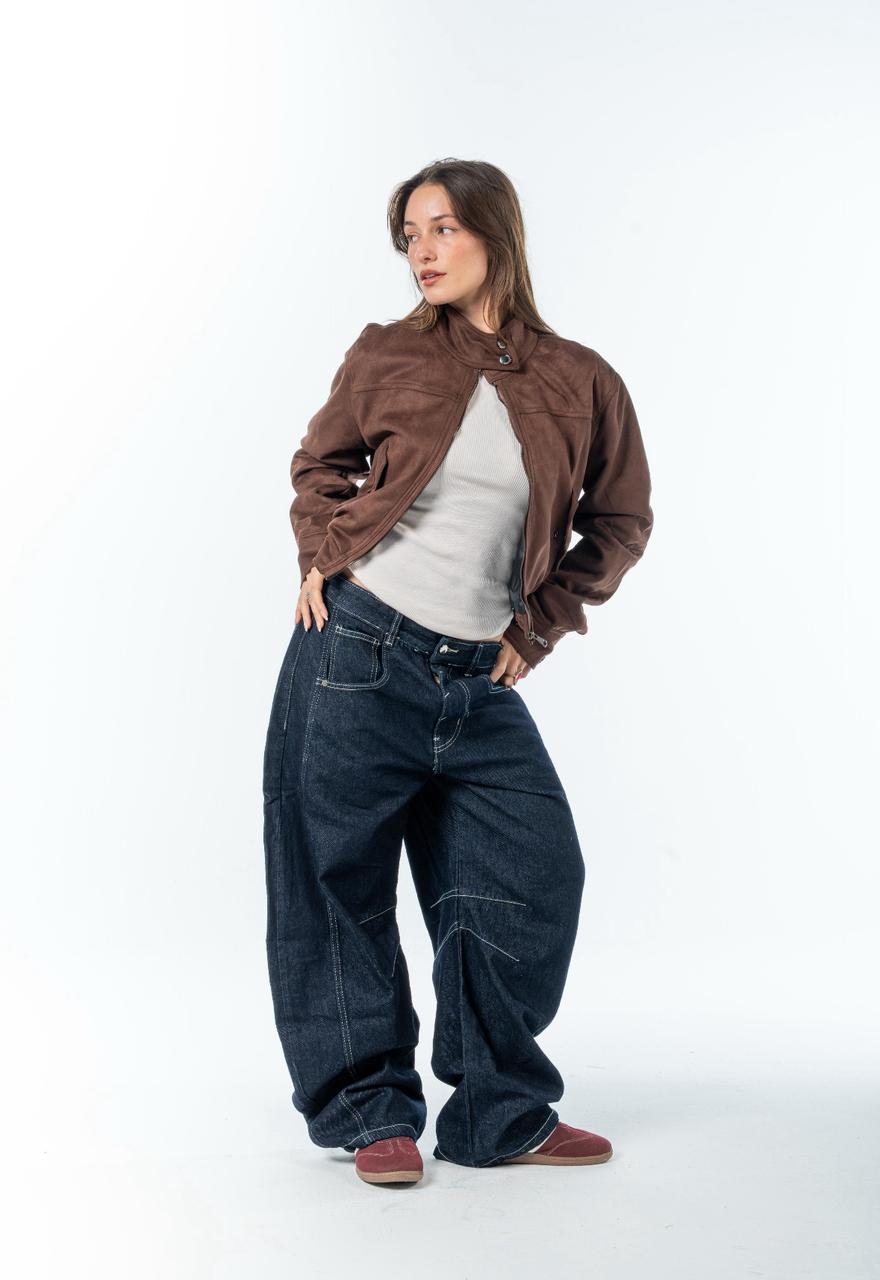 Suede Effect Jacket