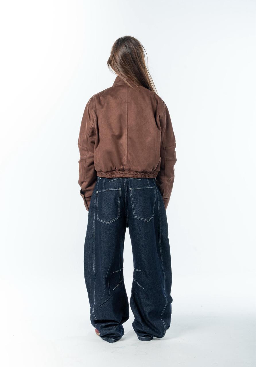 Suede Effect Jacket
