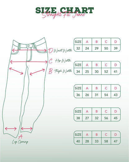 Frenchee Straight Fit Denim Jeans