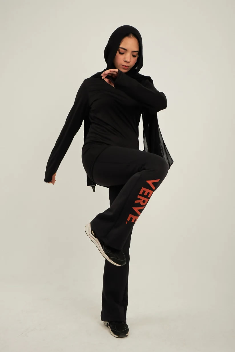 2 PIECE DUO SET (BLACK WILLOW T-SHIRT – STREAM LEGGINGS)