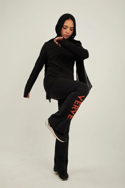 2 PIECE DUO SET (BLACK WILLOW T-SHIRT – STREAM LEGGINGS)