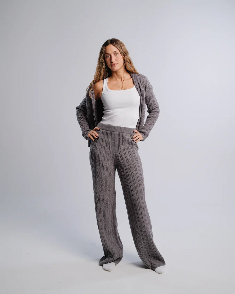 Braided Knit Pants — EXIT FW26 studio photograph 2