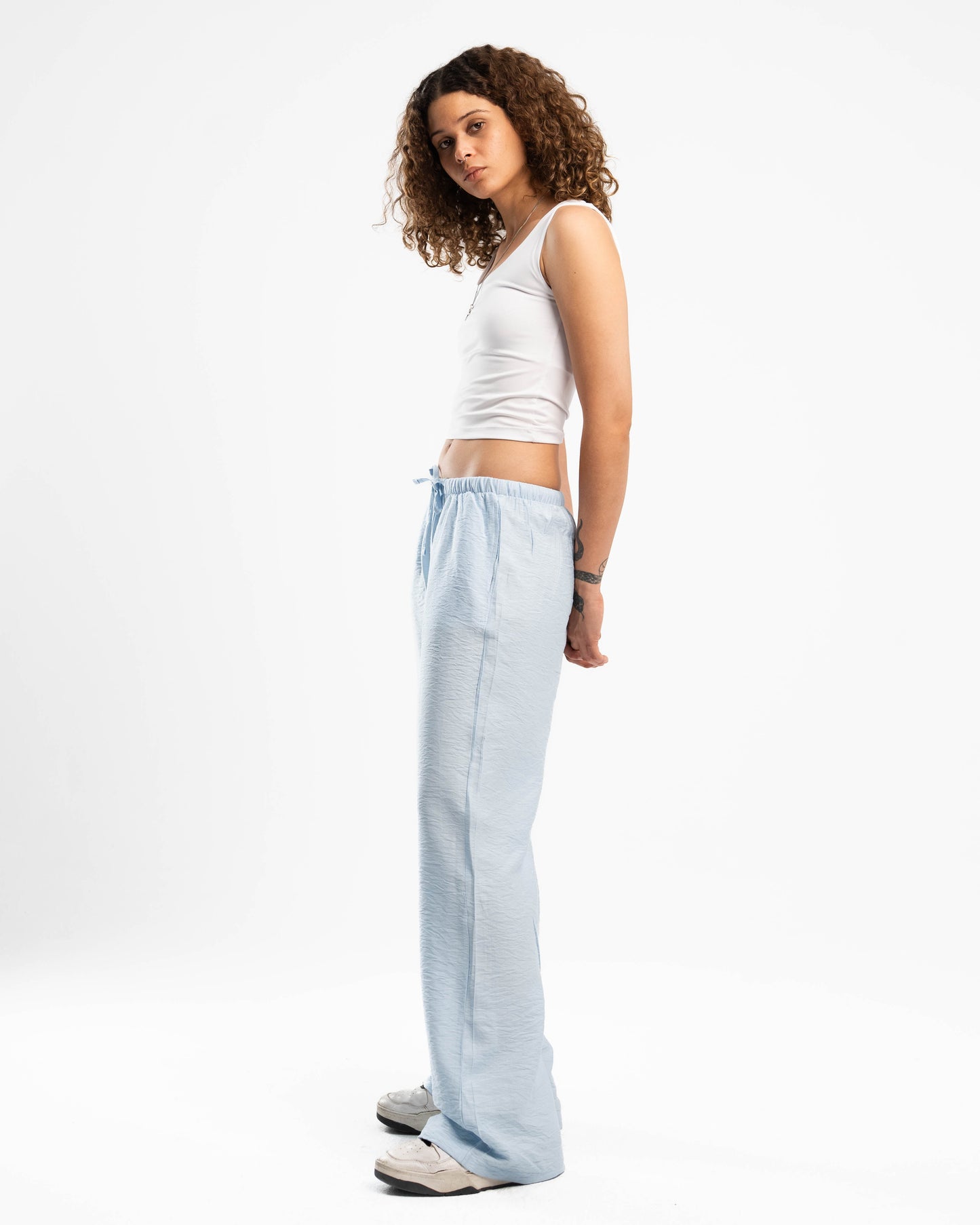Baby Blue Linen Pants