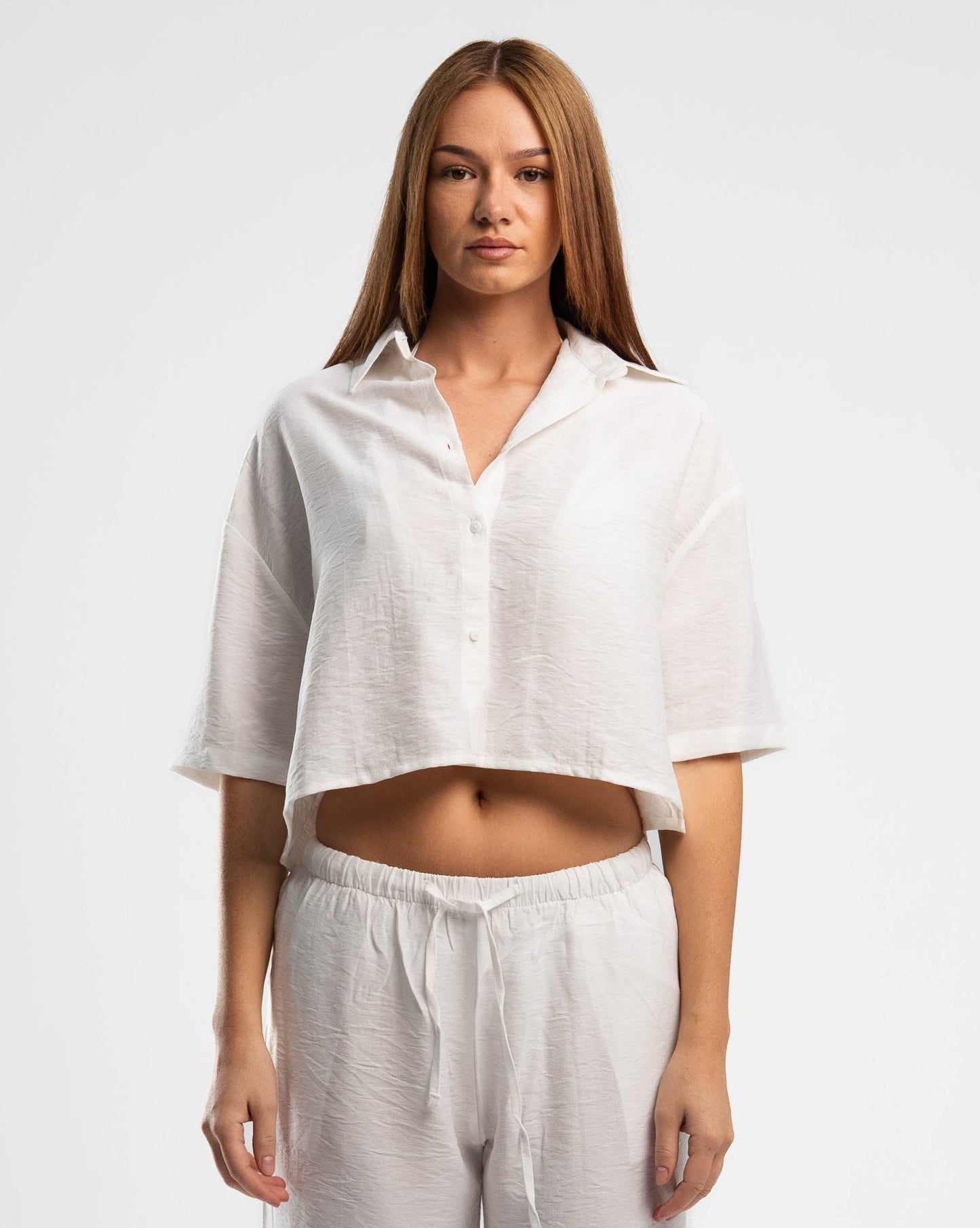 Short Sleeves Linen Shirt
