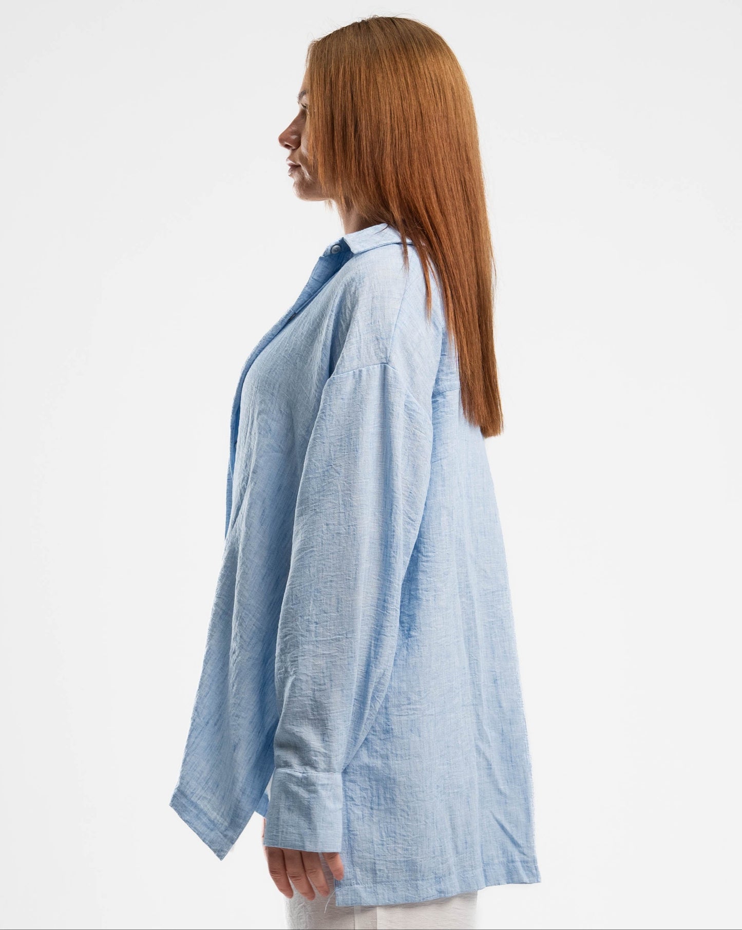 Washed Pure Long Sleeve Linen Shirt