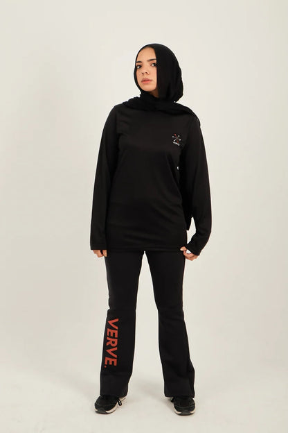 2 PIECE DUO SET (BLACK WILLOW T-SHIRT – STREAM LEGGINGS)