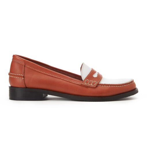 ⁦Brown Colorblock Penny Loafer⁩ - الصورة ⁦3⁩