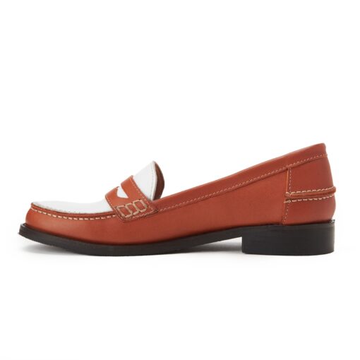 ⁦Brown Colorblock Penny Loafer⁩ - الصورة ⁦5⁩