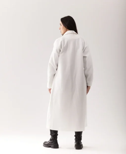 Throw It On Coat in White - Image 3