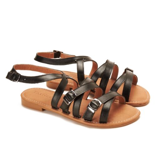 Black Multi-Strap Sandal