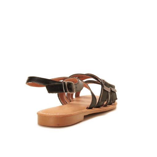 ⁦Black Multi-Strap Sandal⁩ - الصورة ⁦3⁩