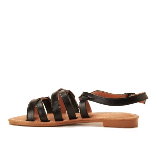 ⁦Black Multi-Strap Sandal⁩ - الصورة ⁦4⁩