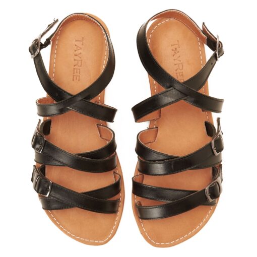 ⁦Black Multi-Strap Sandal⁩ - الصورة ⁦5⁩