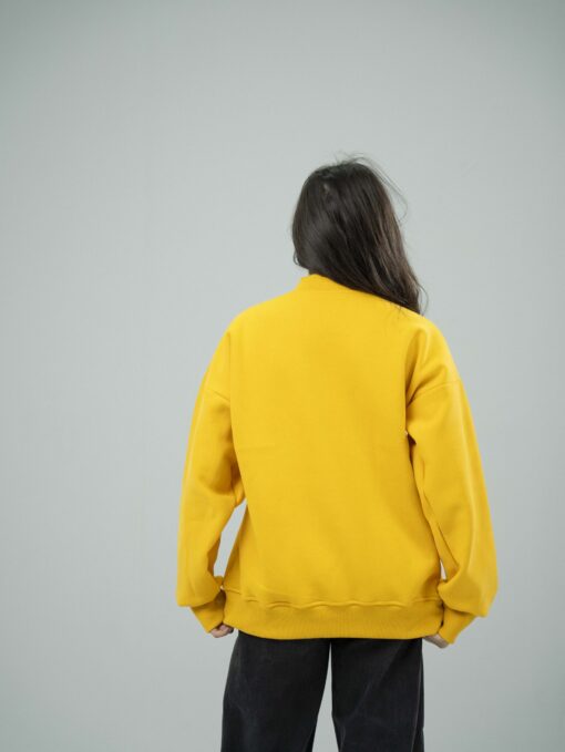 Yellow Plain Sweatshirt - Image 4