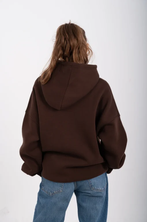 Brown Oversized Hoodie - Image 3