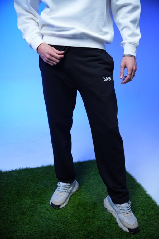 Plain Sweatpants Black - Image 6