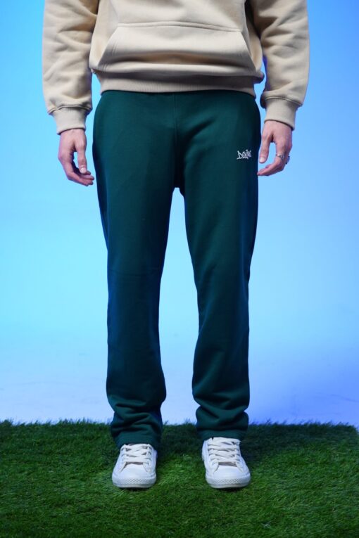 plain sweatpants  dark-green