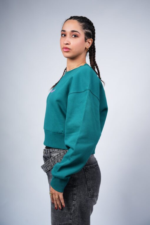 underground cropped crewneck printed teal green - Image 3