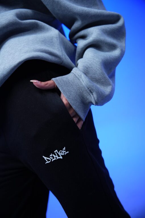 Plain Sweatpants Black - Image 15