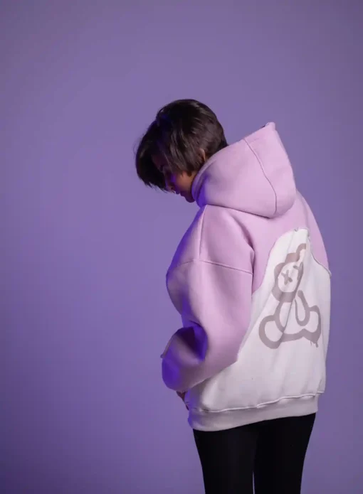 Pink-off Whitey hoodie - Image 9