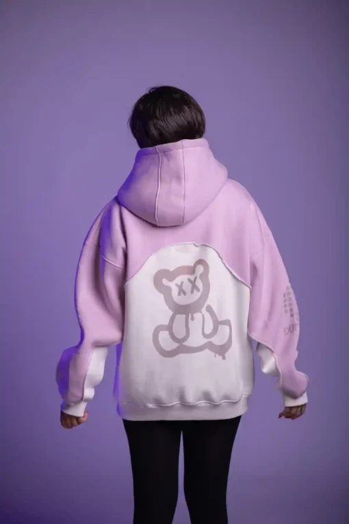 ⁦Pink-off Whitey hoodie⁩ - الصورة ⁦4⁩