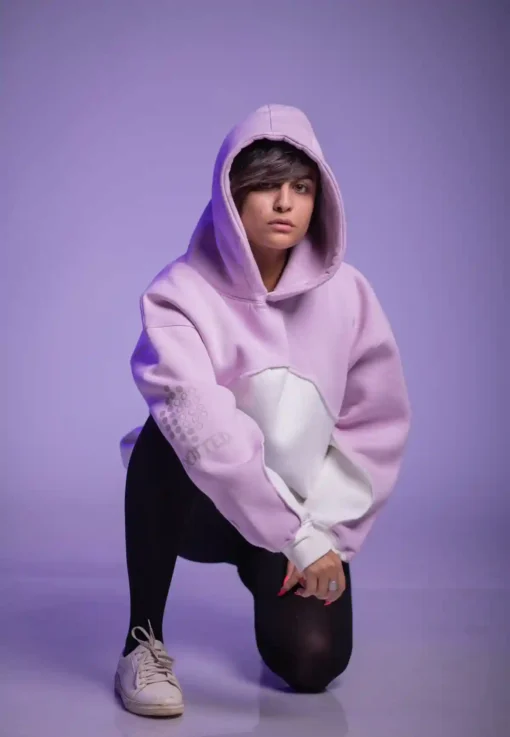 Pink-off Whitey hoodie - Image 6