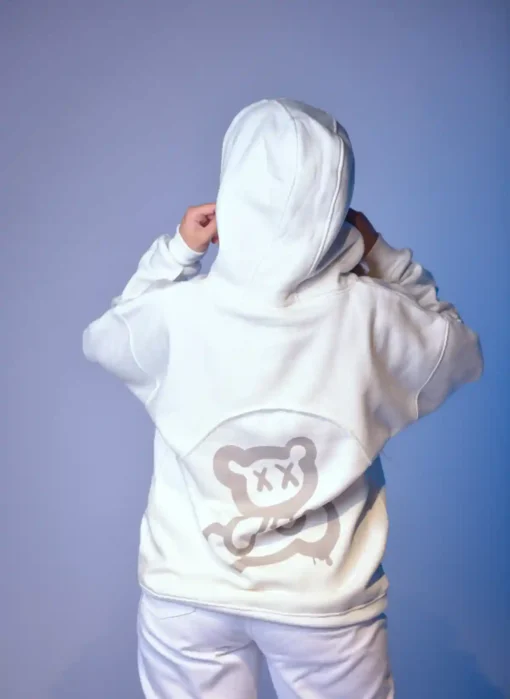 Teddy bear hoodie off whitey - Image 4