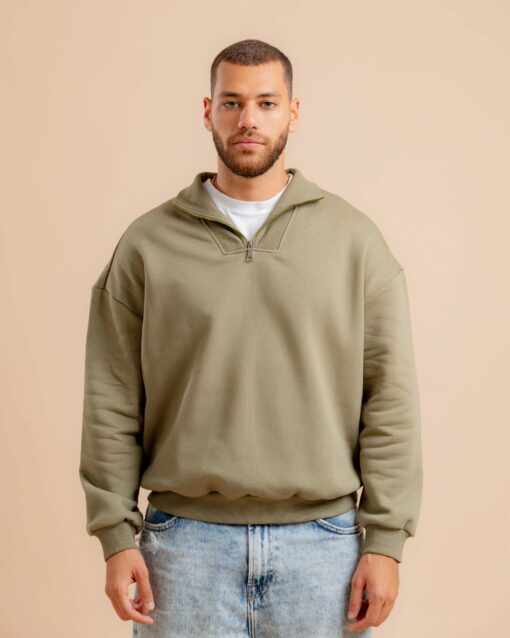 ⁦Unisex Quarter Zip Sweatshirt⁩ - الصورة ⁦4⁩