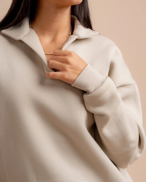 Unisex Collar Sweatshirt - Image 5